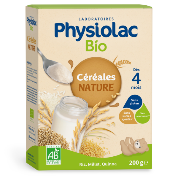 PHYSIOLAC Céréales Bébé Nature Bio