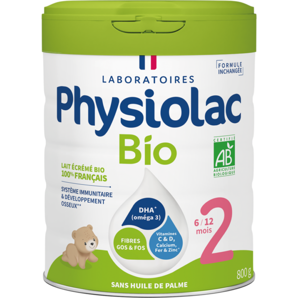 PHYSIOLAC Lait infantile Bio 2ème âge