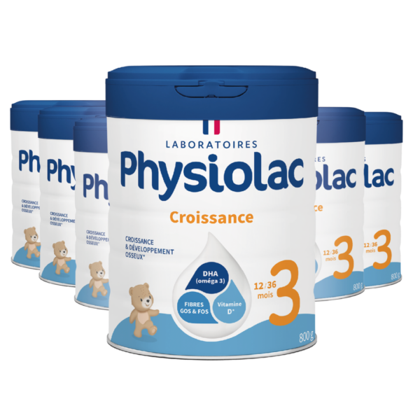 PHYSIOLAC lot x 6 Lait de croissance